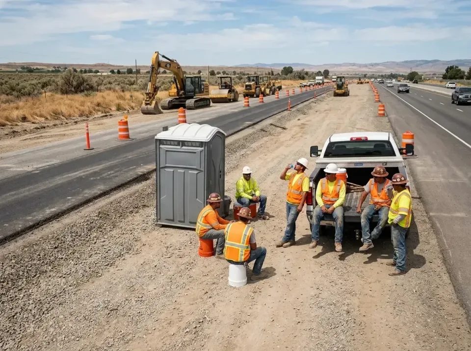 highway-road-construction-crew-007 — frequently asked questions, Porta Potty and Restroom Rentals in Bandon, OR